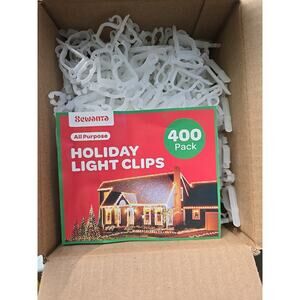12001 All-Purpose Holiday Light Clips 400 Pc Christmas Light Clips, Outdoor New